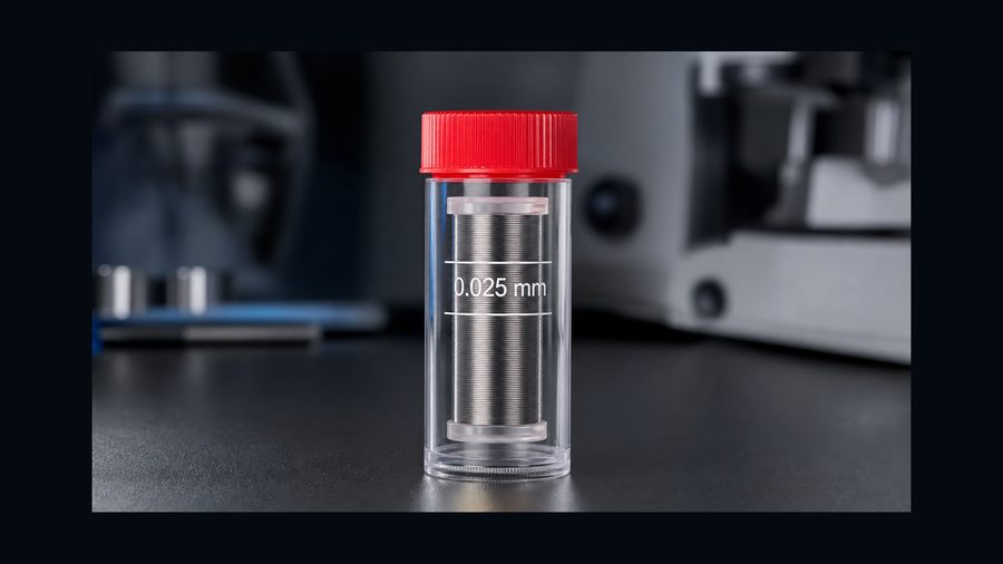Nickel wire spool sealed in protective tube